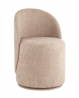 Пуф Stool Group Loreen вращающийся букле Капучино