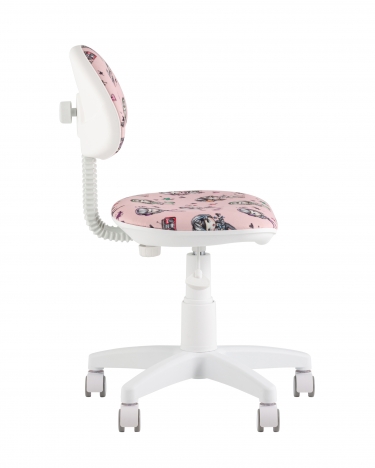 Кресло компьютерное детское Stool Group УМКА Girls пластик белый