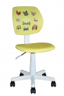 Кресло компьютерное детское Stool Group ЛОЛО Pet Lover желтый пластик белый
