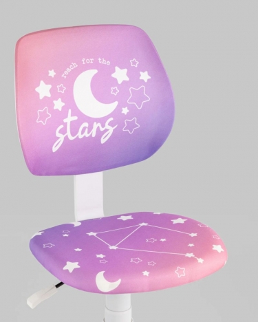 Кресло компьютерное детское Stool Group ЛОЛО Starry Night пластик белый