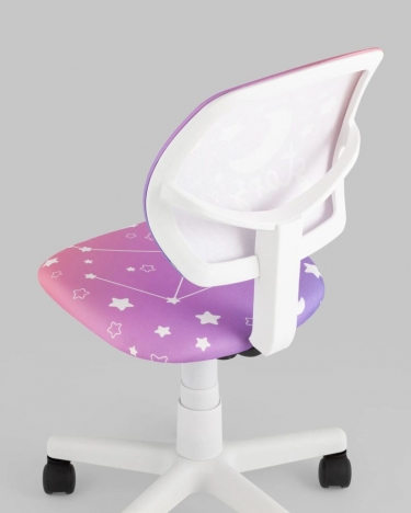 Кресло компьютерное детское Stool Group ЛОЛО Starry Night пластик белый