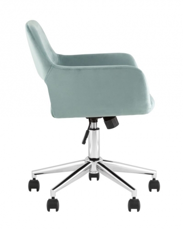 Кресло офисное Stool Group ROSS велюр серо-зеленый