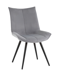 Стул вращающийся Stool Group Робб велюр серый