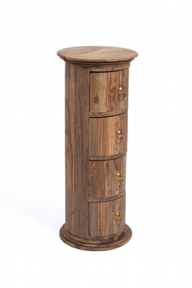 Тумба Tetchair Бомбей - 0768 палисандр, 71хD28,5см, Natural tinted натуральный тонированный