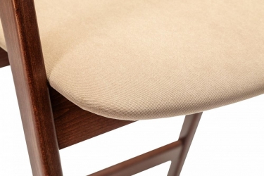 Кресло полубарное R-home Kaede Beige/Темный орех