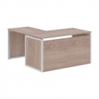 Стол письменный угловой правый Skyland XTEN-QP XQPCT 1415H R Дуб Сонома Серый