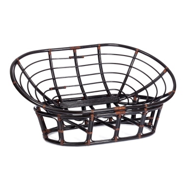 Диван Tetchair MAMASAN/МАМАСАН 23/02 W /с подушкой/ подушка 182х119 см, 169х102х80 см, Antique brown античный черно-коричневый, флок, олива, 23