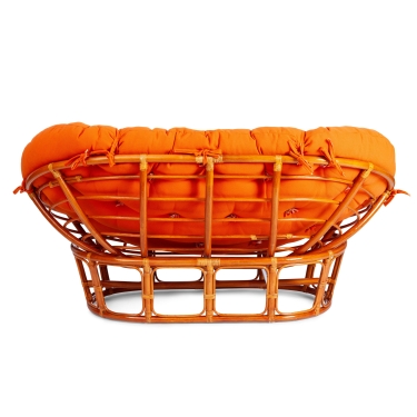 Диван Tetchair MAMASAN/МАМАСАН 23/02 W /с подушкой/ подушка 182х119 см, 169х102х80 см, Honey мед, ткань, оранжевый, С 23