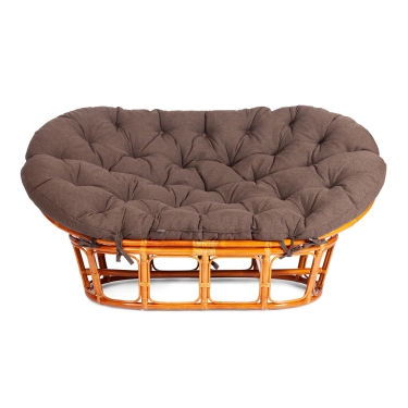 Диван Tetchair MAMASAN/МАМАСАН 23/02 W /с подушкой/ подушка 182х119 см, 169х102х80 см, Honey мед, ткань, коричневый, 3М7-147