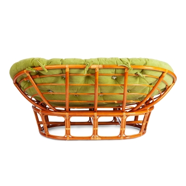Диван Tetchair MAMASAN/МАМАСАН 23/02 W /с подушкой/ подушка 182х119 см, 169х102х80 см, Honey мед, флок, олива, 23