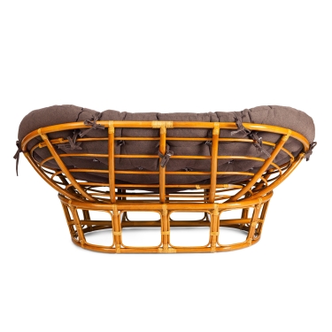 Диван Tetchair MAMASAN/МАМАСАН 23/02 W /с подушкой/ подушка 182х119 см, 169х102х80 см, Pecan орех, ткань, коричневый, 3М7-147