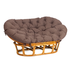 Диван Tetchair MAMASAN/МАМАСАН 23/02 W /с подушкой/ подушка 182х119 см, 169х102х80 см, Pecan орех, ткань, коричневый, 3М7-147