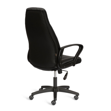 Кресло Tetchair INTER 24 кож/зам/ткань, черный/серый, 36-6/207/TW-12/TW-11
