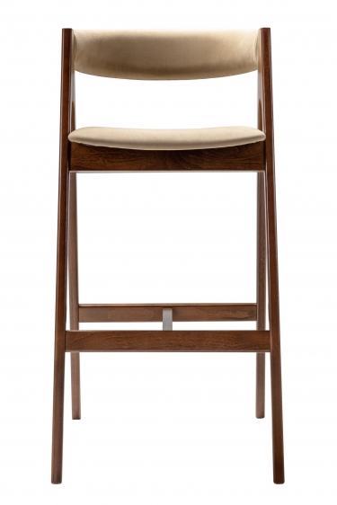 Кресло барное R-home Kaede Б Beige/Темный орех