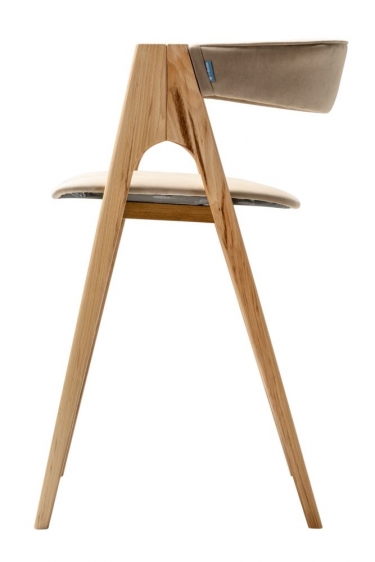 Кресло полубарное R-home Kaede ПБ Beige/натур