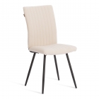 Стул обеденный Tetchair Monte Carlo флок , 50х55х93, молочный/черный, 4