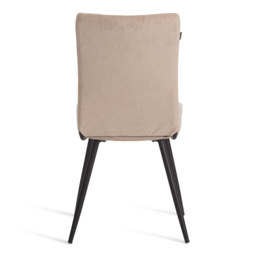 Стул обеденный Tetchair Monte Carlo флок , 50х55х93, бежевый/черный, 7