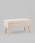 Банкетка Stool Group Сторми с ящиком бежевый