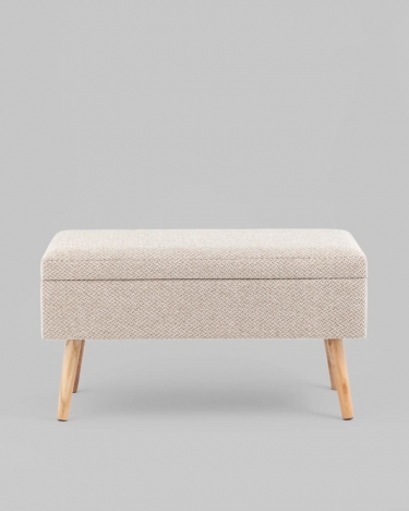 Банкетка Stool Group Сторми с ящиком бежевый