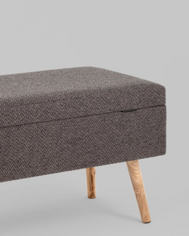 Банкетка Stool Group Сторми с ящиком темно-серый