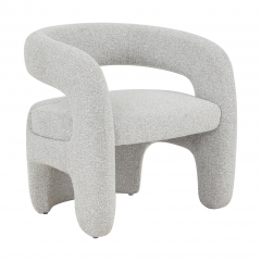 Кресло лаунж Stool Group Bones жемчужный