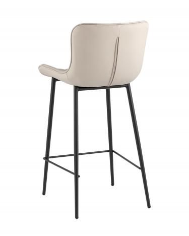 Стул барный Stool Group Vault экокожа серый