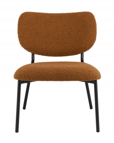Кресло лаунж Stool Group Jamie букле горчичный