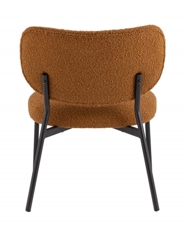 Кресло лаунж Stool Group Jamie букле горчичный