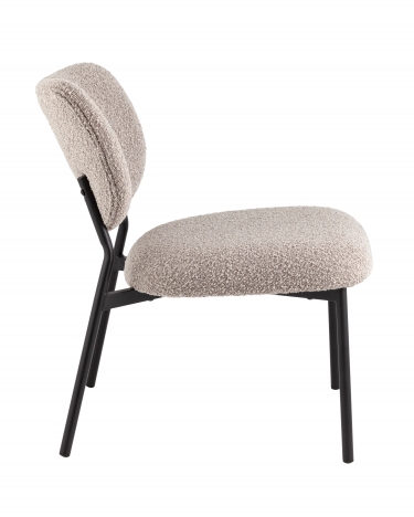 Кресло лаунж Stool Group Jamie букле серый