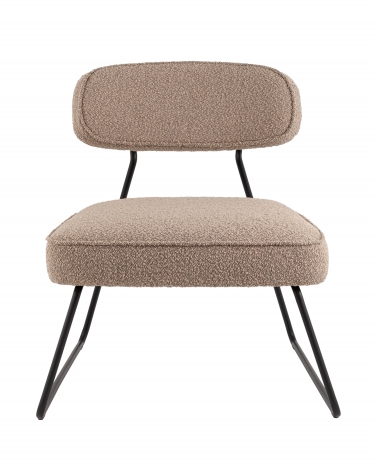 Кресло лаунж Stool Group Kate букле бежевый