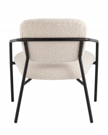 Кресло лаунж Stool Group Rooney букле белый