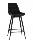 Стул барный Stool Group Флекс с поворотным механизмом велюр черный