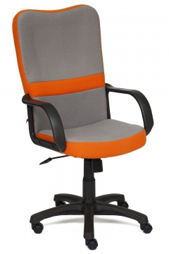 Кресло офисное СН757 Серый-Оранжевый С27-С23