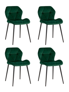 Стул Stool Group Эдвин велюр зеленый 4 шт