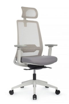 Кресло компьютерное Рива Oslo OM-OF002.WH Серый