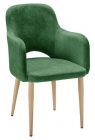 Стул R-home Ledger К green grass/нат.дуб