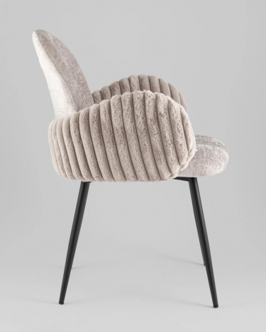 Стул обеденный Stool Group Wave Stripes букле серый