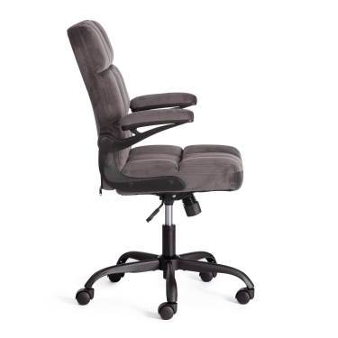 Кресло офисное Tetchair Lugano велюр, темно-серый