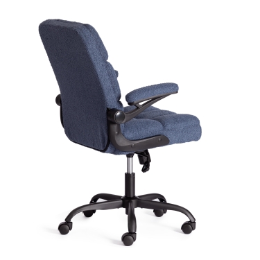 Кресло офисное Tetchair Lugano ткань teddy, темно-синий