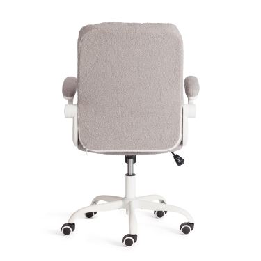 Кресло офисное Tetchair Lugano Wh ткань teddy, светло-серый