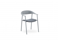 Стул Stool Group Eila с подушкой пластик серый