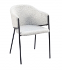 Стул обеденный Stool Group Carmel букле бело-серый