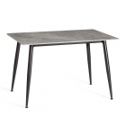 Стол обеденный Tetchair Austen/Остин столешница керамика глянцевая / опоры металл, серый/черный, 120x80x75 см