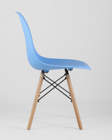 Стул Stool Group Eames Style DSW голубой разборный каркас