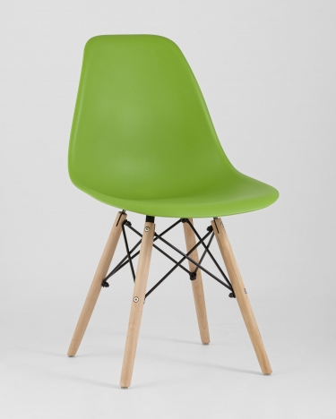 Стул Stool Group Eames Style DSW зеленый разборный каркас
