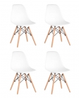 Стул Stool Group Eames Style DSW белый 4 шт. комплект разборный каркас