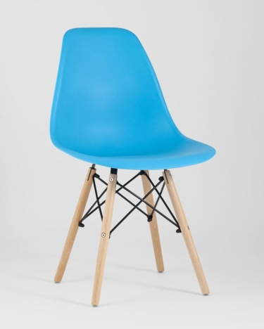 Стул Stool Group Eames Style DSW бирюзовый 4 шт. комплект разборный каркас