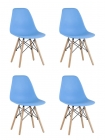 Стул Stool Group Eames Style DSW голубой 4 шт. комплект разборный каркас