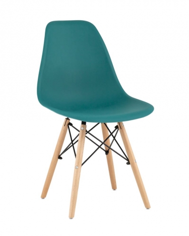 Стул Stool Group Eames Style DSW темно-бирюзовый 4 шт. комплект разборный каркас