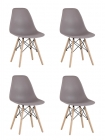 Стул Stool Group Eames Style DSW темно-бежевый 4 шт. комплект разборный каркас